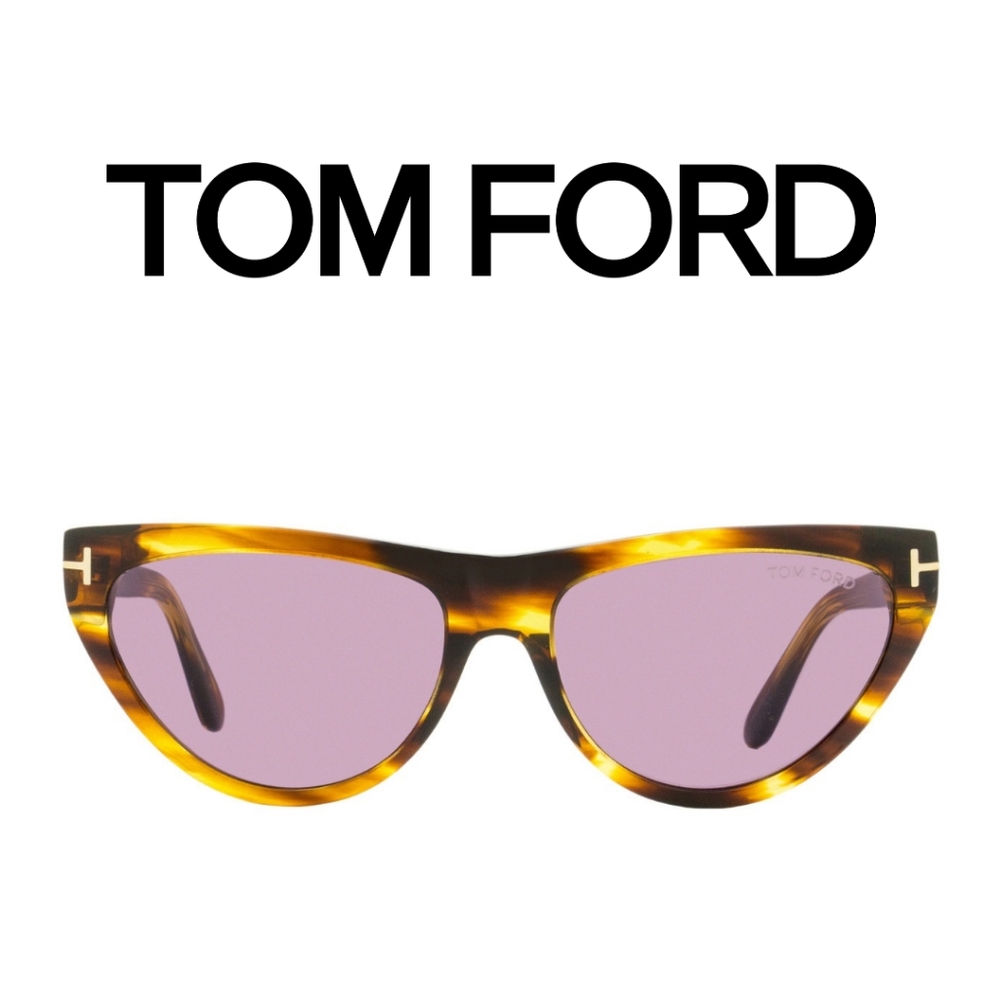 New!! Tom Ford- Havana Women's Cat Eye Sunglasses